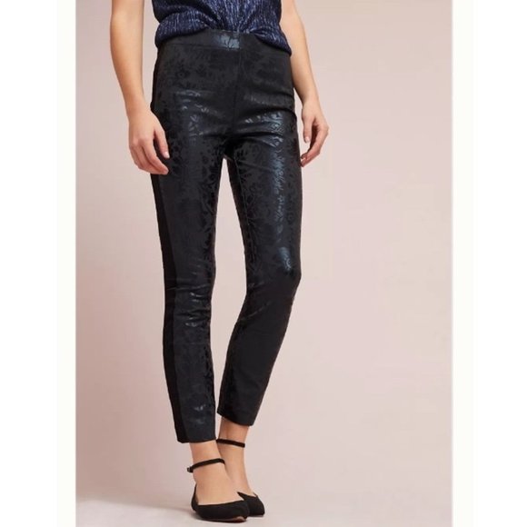 Anthropologie Pants - Anthropologie The Essential Foil-Printed Tuxedo Trousers